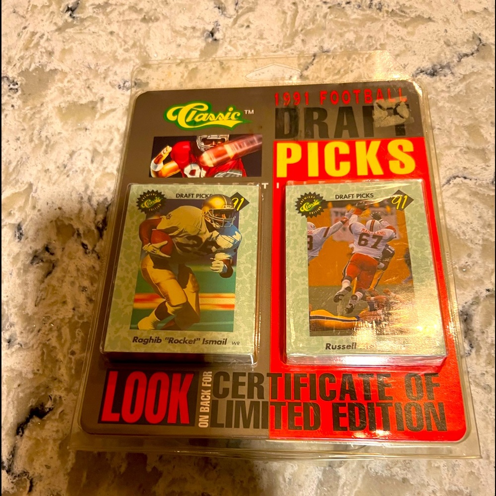 Sealed mint condition 1991 draft pick cards Limited Edition .